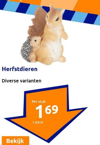 Action Herfstdieren aanbieding