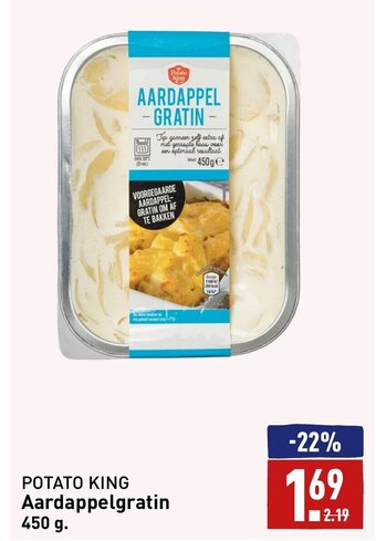 ALDI POTATO KING Aardappelgratin 450 g aanbieding