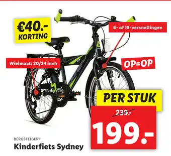 Lidl Kinderfiets Sydney 20/24 inch aanbieding