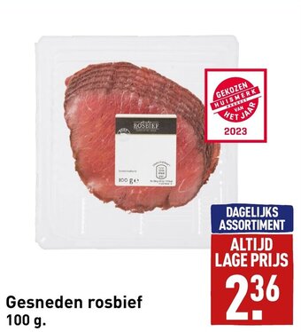 ALDI Gesneden rosbief 100g aanbieding