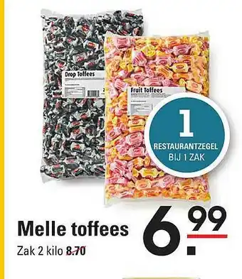 Sligro Melle Toffees aanbieding