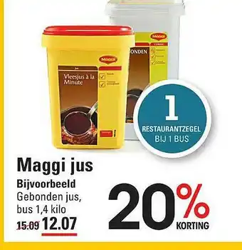 Sligro Maggi Jus 20% Korting aanbieding