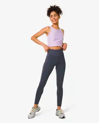 HEMA Hema dames sportlegging paars (paars) aanbieding