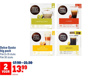 Makro Dolce gusto big pack aanbieding