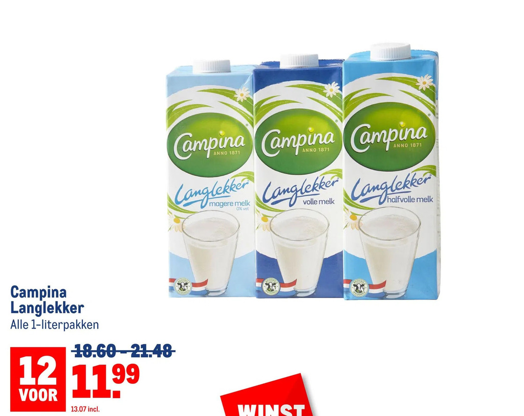 Makro Campina langlekker aanbieding
