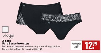 ALDI sloggi 2-pack Pure Sense luxe slips aanbieding