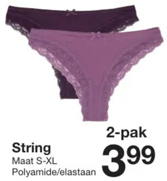 Zeeman String 2-pak aanbieding