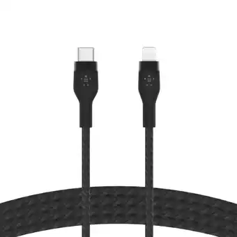 MediaMarkt Belkin boostcharge usb-c-naar-lightning gevlochten siliconen 1 m zwart aanbieding