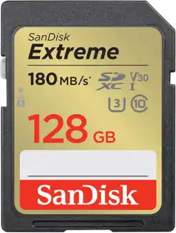 MediaMarkt Sandisk sdxc extreme 128gb + rescue pro dl aanbieding