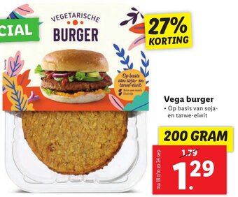 Lidl Vega burger  200g aanbieding