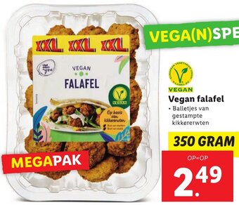 Lidl Vegan falafel  350g aanbieding