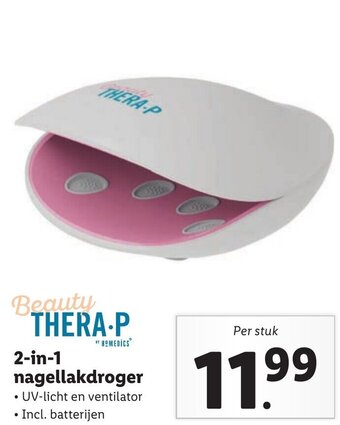 Lidl Beauty THERA-P 2-in-1 nagellakdroger aanbieding