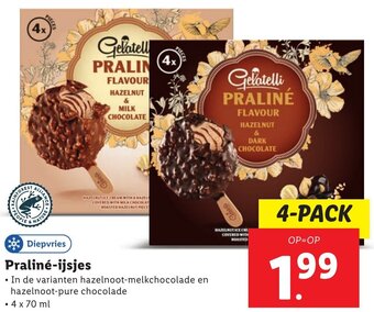 Lidl Praliné-ijsjes aanbieding