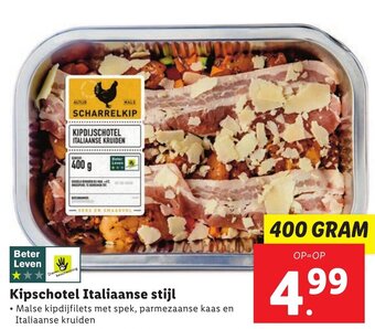 Lidl Kipschotel Italiaanse stijl  400g aanbieding