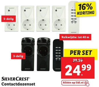 Lidl SILVERCREST Contactdozenset aanbieding