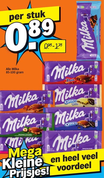 Albert Heijn Alle Milka 85-100 gram aanbieding