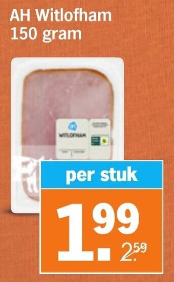 Albert Heijn AH Witlofham 150 gram aanbieding