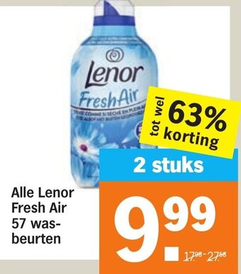 Albert Heijn Alle Lenor Fresh Air aanbieding