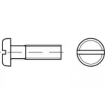 Conrad Toolcraft to-5360820 platkopschroeven m6 30 mm sleuf iso 1580 rvs a4 200 stuk(s) aanbieding