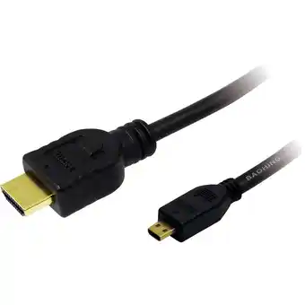 Conrad Logilink hdmi aansluitkabel hdmi-a stekker, hdmi-micro-d stekker 1.00 m zwart ch0030 hdmi-kabel aanbieding