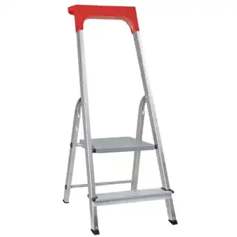 Conrad 72495 aluminium ladder incl. emmerhaak werkhoogte (max.): 0.35 m aluminium aanbieding