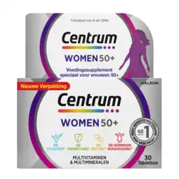 De Online Drogist Centrum women 50+ multivitaminen tabletten 30tb aanbieding