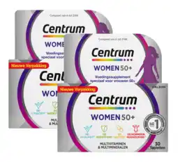 De Online Drogist Centrum women 50+ multivitaminen tabletten duo 2x30tb aanbieding