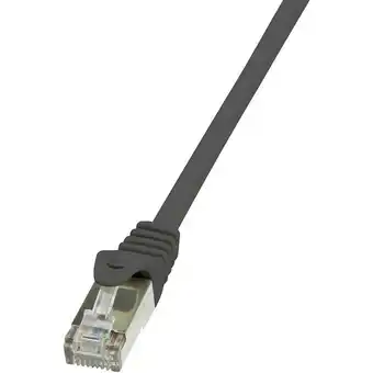 Conrad Logilink cp1093s rj45 netwerkkabel, patchkabel cat 5e f/utp 10.00 m zwart snagless 1 stuk(s) aanbieding