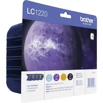 Conrad Brother inkt lc-1220 origineel combipack zwart, cyaan, magenta, geel lc1220valbpdr aanbieding