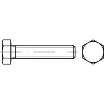 Conrad Toolcraft to-5443368 zeskantbouten 31 mm 25 mm buitenzeskant 83933 staal 100 stuk(s) aanbieding