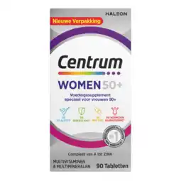 De Online Drogist Centrum women 50+ multivitaminen tabletten 90tb aanbieding