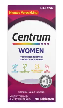 De Online Drogist Centrum women multivitaminen tabletten 90tb aanbieding