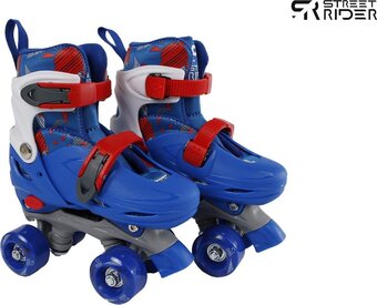 Bol.com Street rider rolschaatsen verstelbaar jongens blauw maat 27/30 aanbieding