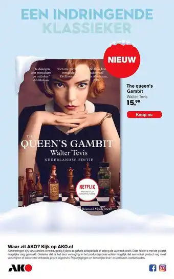 AKO Een Indringende Klassieker The Queen`s Gambit aanbieding