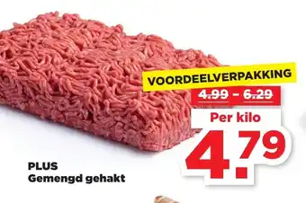 PLUS Gemengd Gehakt 1kg aanbieding