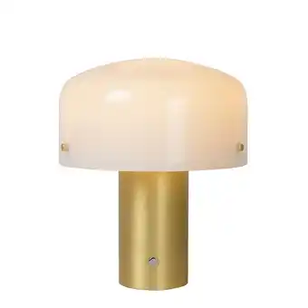 fonQ Lucide timon tafellamp - mat goud | messing aanbieding