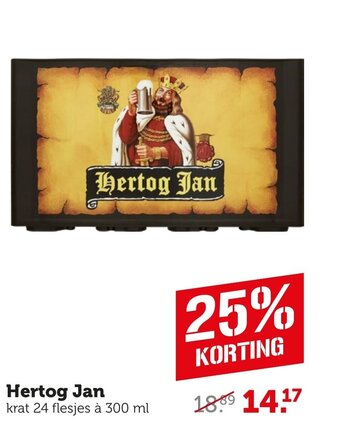 Coop Hertog Jan krat 24 flesjes à 300 ml aanbieding