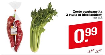 Coop Zoete puntpaprika 2 stuks of bleekselderij aanbieding