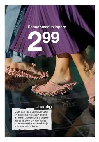 Zeeman SchoomMaak Slippers aanbieding