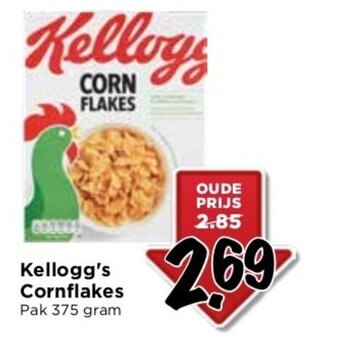 Vomar Voordeelmarkt Kellogg's Cornflakes Pak 375 gram aanbieding