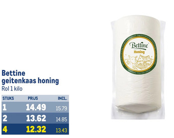 Makro Bettine geitenkaas honing aanbieding