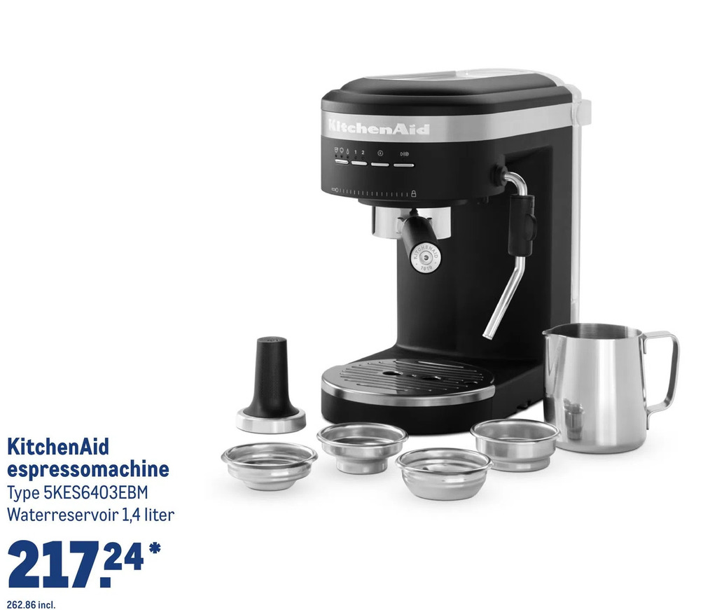 Kitchenaid espressomachine aanbieding bij Makro