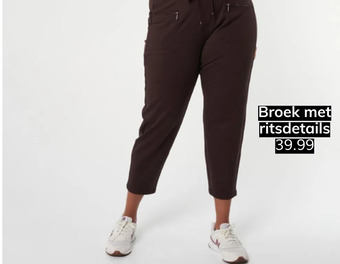 MS Mode Broek met ritsdetails aanbieding