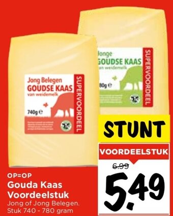 Vomar Voordeelmarkt Gouda Kaas Voordeelstuk aanbieding