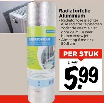 Vomar Voordeelmarkt Radiatorfolie Aluminium aanbieding