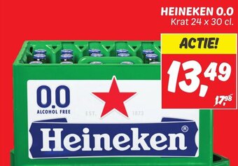 Dekamarkt HEINEKEN 0.0 Krat 24 x 30 cl. aanbieding