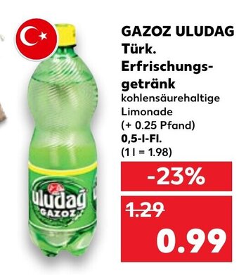 Kaufland DE GAZOZ ULUDAG Türk. Erfrischungsgetränk aanbieding