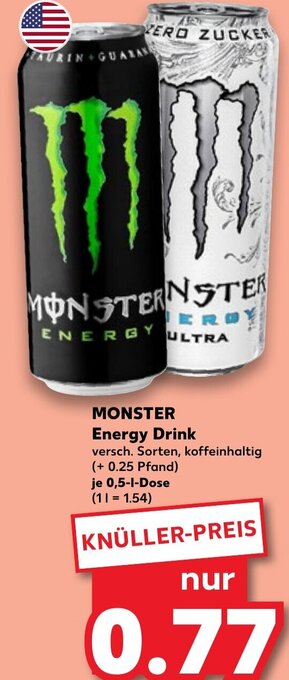 Kaufland DE MONSTER Energy Drink aanbieding