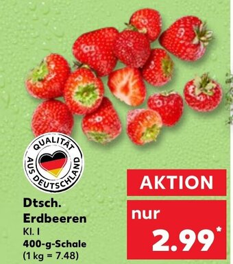 Kaufland DE Dtsch. Erdbeeren aanbieding