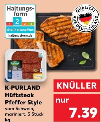 Kaufland DE K-PURLAND Hüftsteak Pfeffer Style aanbieding